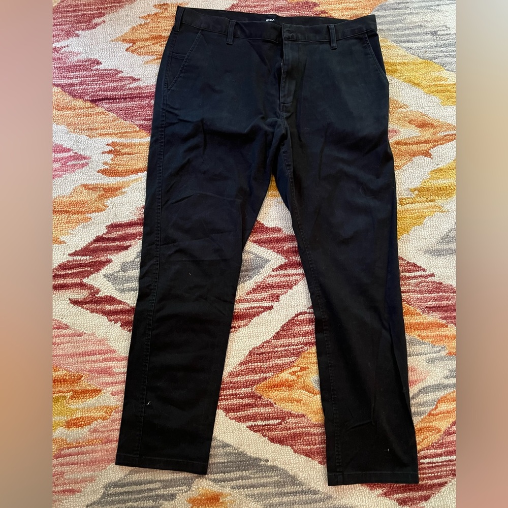 RVCA Men's Black Chinos